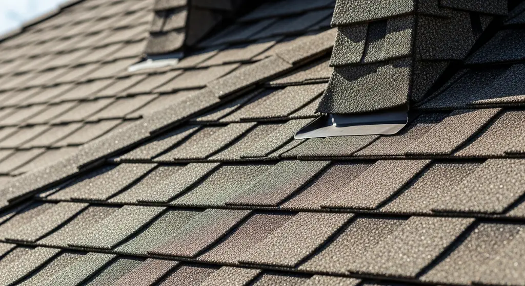 Roof tiles on a steep-sloped roof