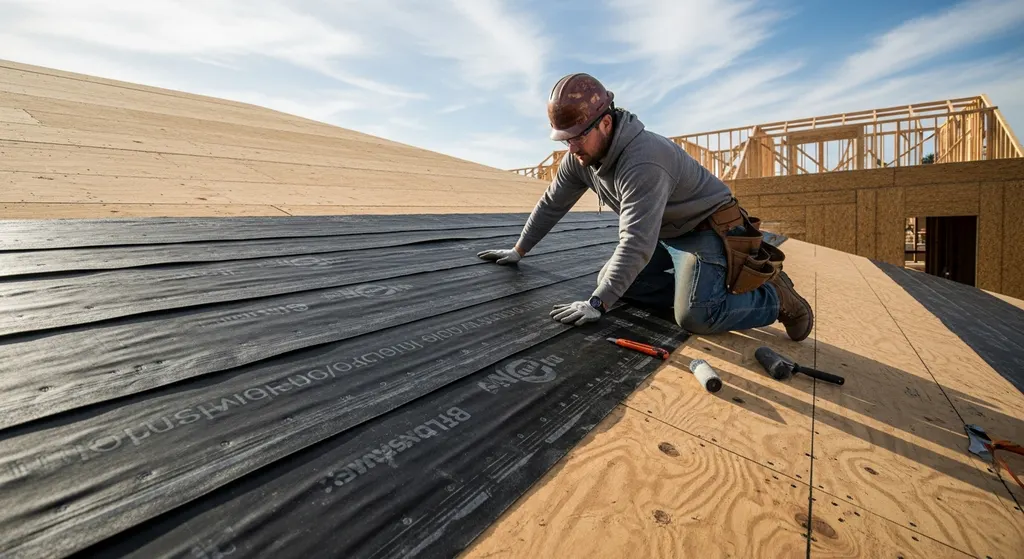 Roof Decking Water Damage: Signs, Causes, & Prevention 6 Ice and water shield installation