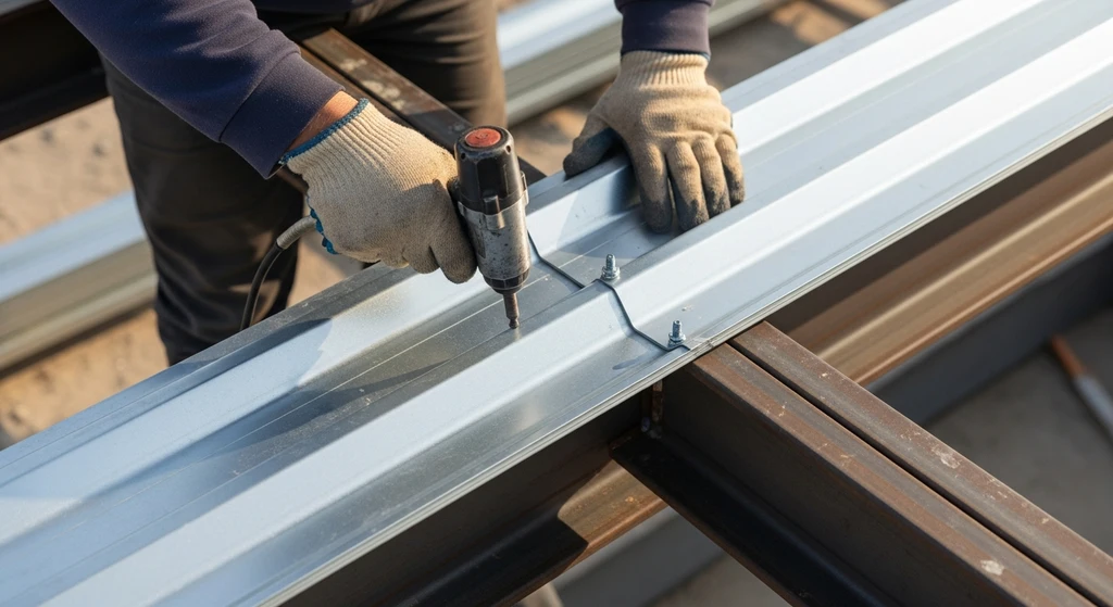 Installation of corrugated decking with proper fastener pattern