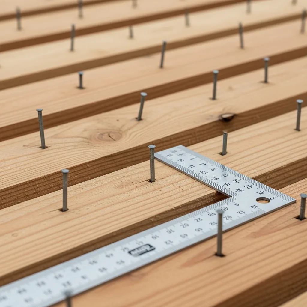 Roof Decking Nail Size: A Comprehensive Guide 2 Close-up of roof decking nail penetration depth