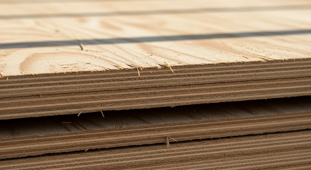 Stack of CDX plywood