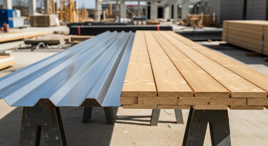 Commercial Roof Decking Types: A Comprehensive Guide 9 Steel vs. wood roof decking panels