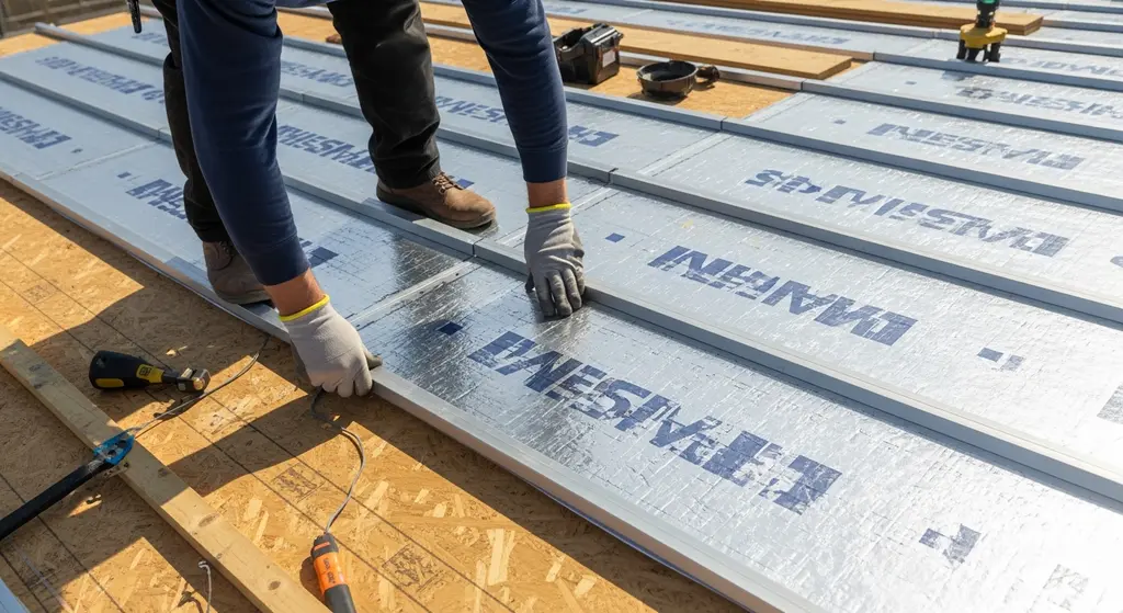 OSB vs Radiant Barrier: Roofing Decking Comparison 4 Installing Radiant Barrier Sheathing