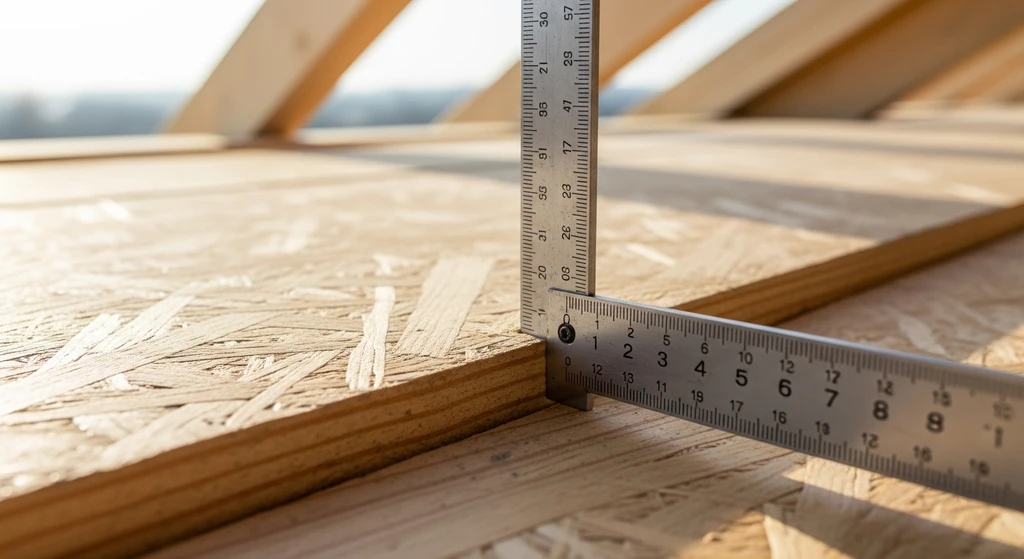 Measuring roof decking thickness