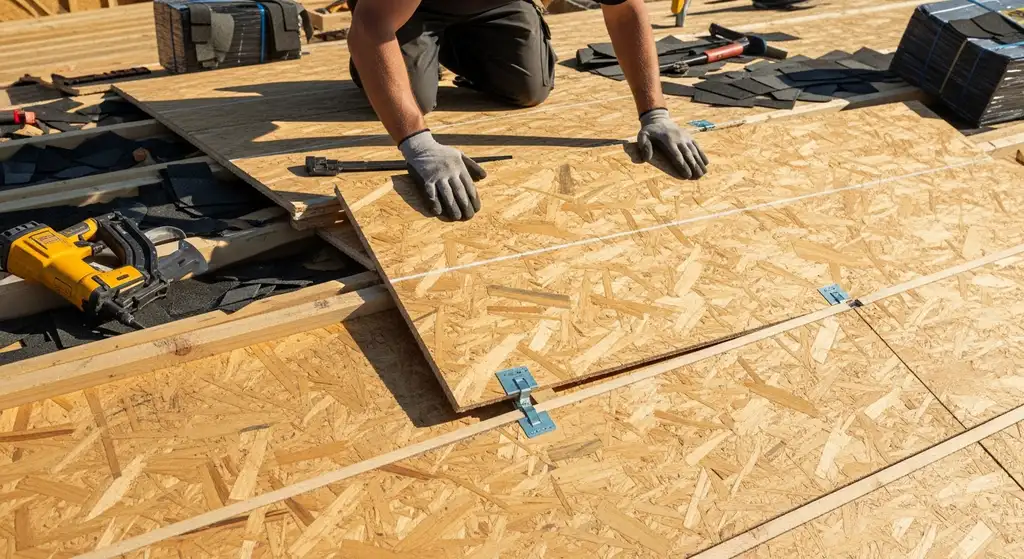 Installing roof decking with proper technique