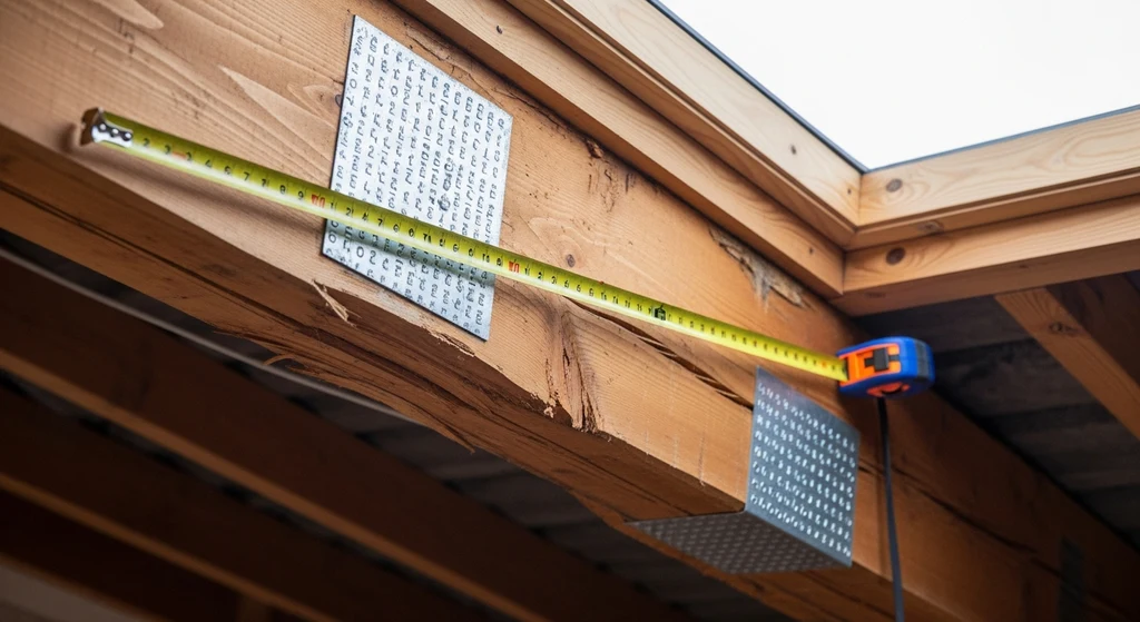Structural beam showing deflection under heavy load
