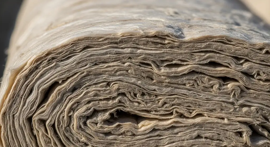 Close-up of insulation material texture.
