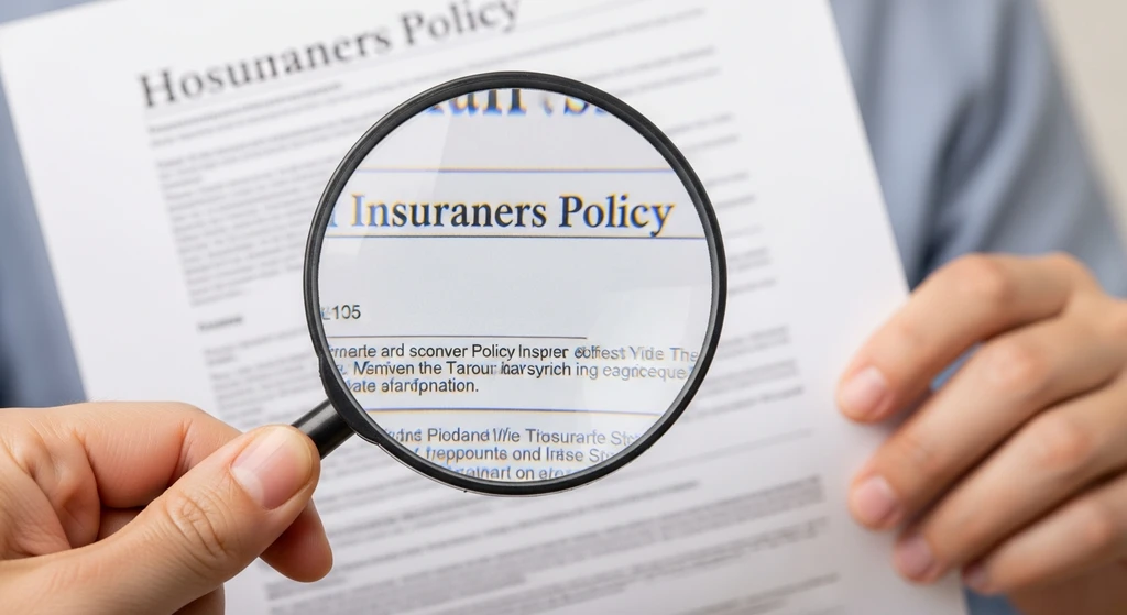Homeowner reviewing insurance policy details