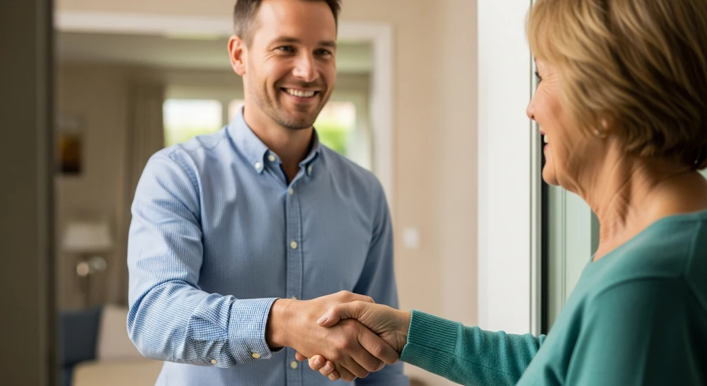 Deceptive contractor handshake