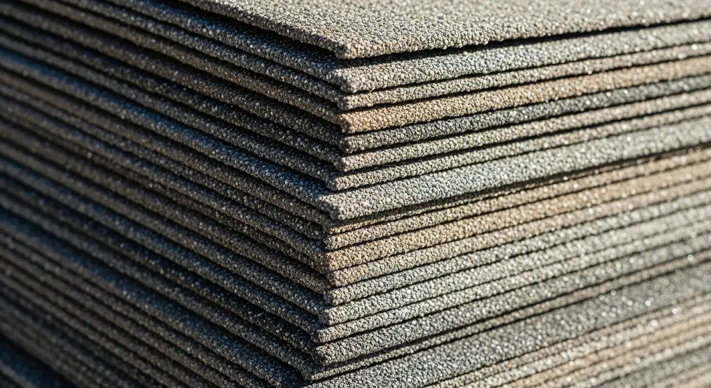 What Are Fiberglass Shingles — Performance Guide 2 Close-up of fiberglass shingle layers and texture