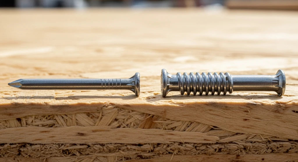 Comparison of smooth-shank and ring-shank roof nails