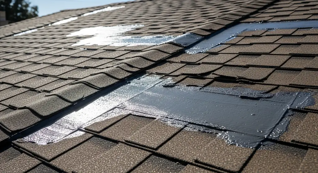 Flex seal cracking on asphalt shingles
