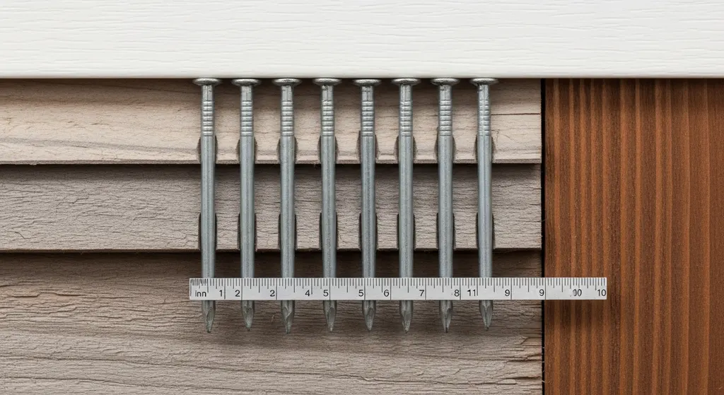 Proper fastener penetration through multiple layers of siding into wall stud