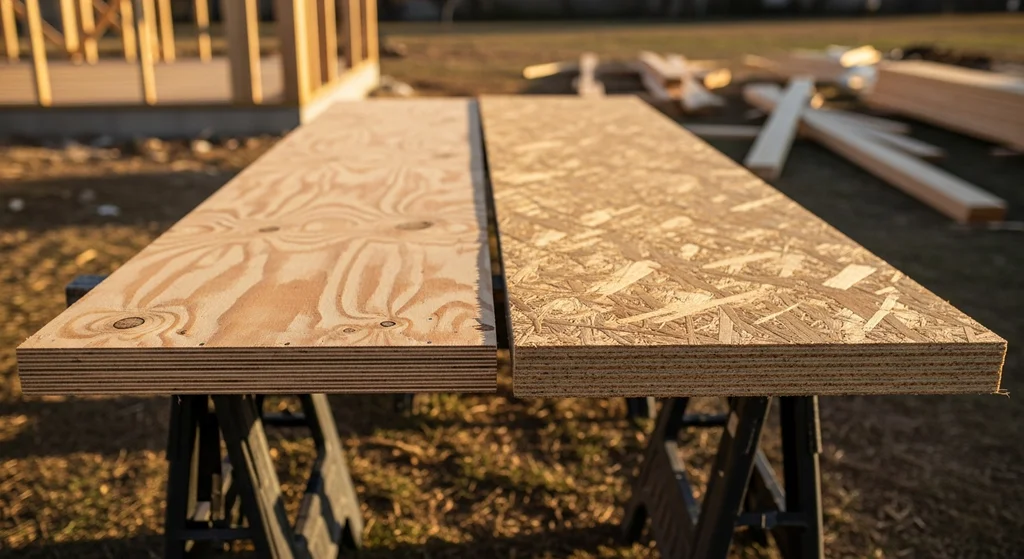 Comparison of CDX plywood and OSB roof decking panels