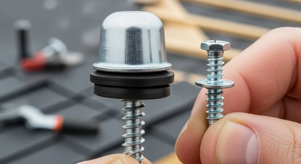 Comparison of EPDM roofing screw vs standard screw