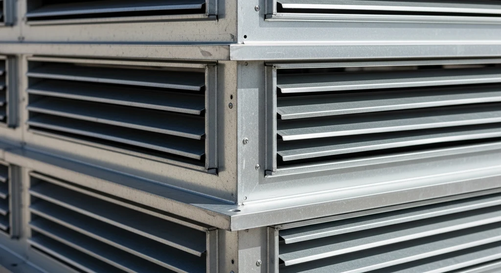 Galvanized steel box vents for roof installation