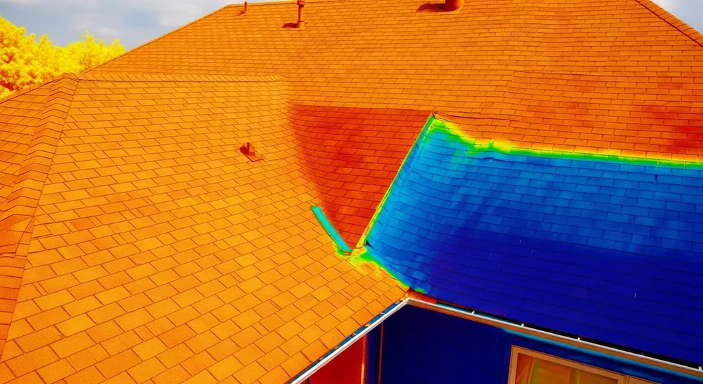Roof Insulation Guide — Types, R-Values & Costs 4 Thermal imaging of a roof showing heat resistance