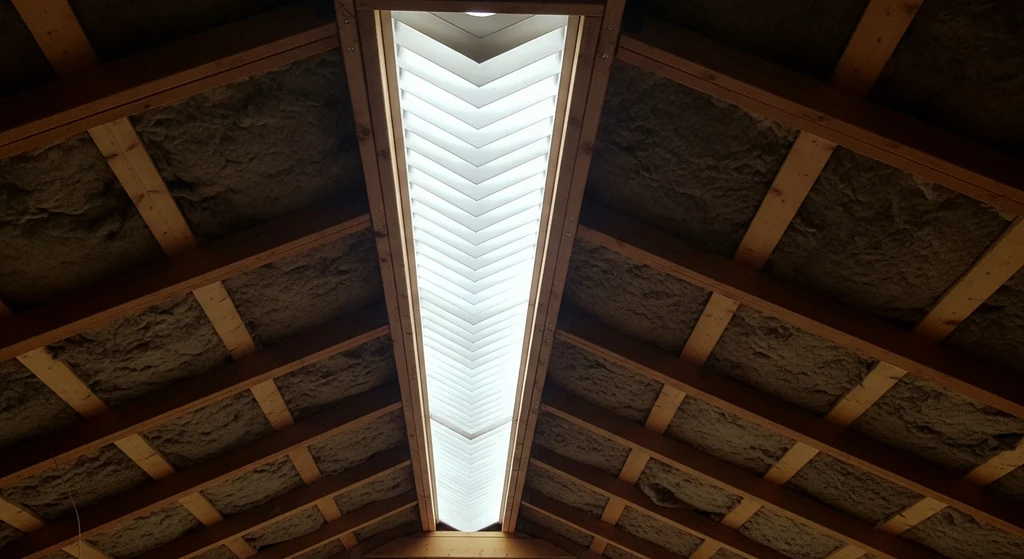 Attic ridge vent ventilation